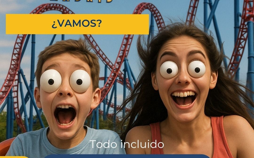 Cartel excursión al parque Warner