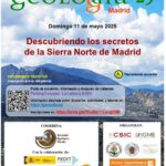 Geología 25 cartel excursión por la Sierra Norte de Madrid