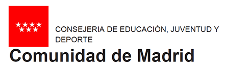 Logo Comunidad de Madrid. Consejería de Educación, Juventud y Deporte