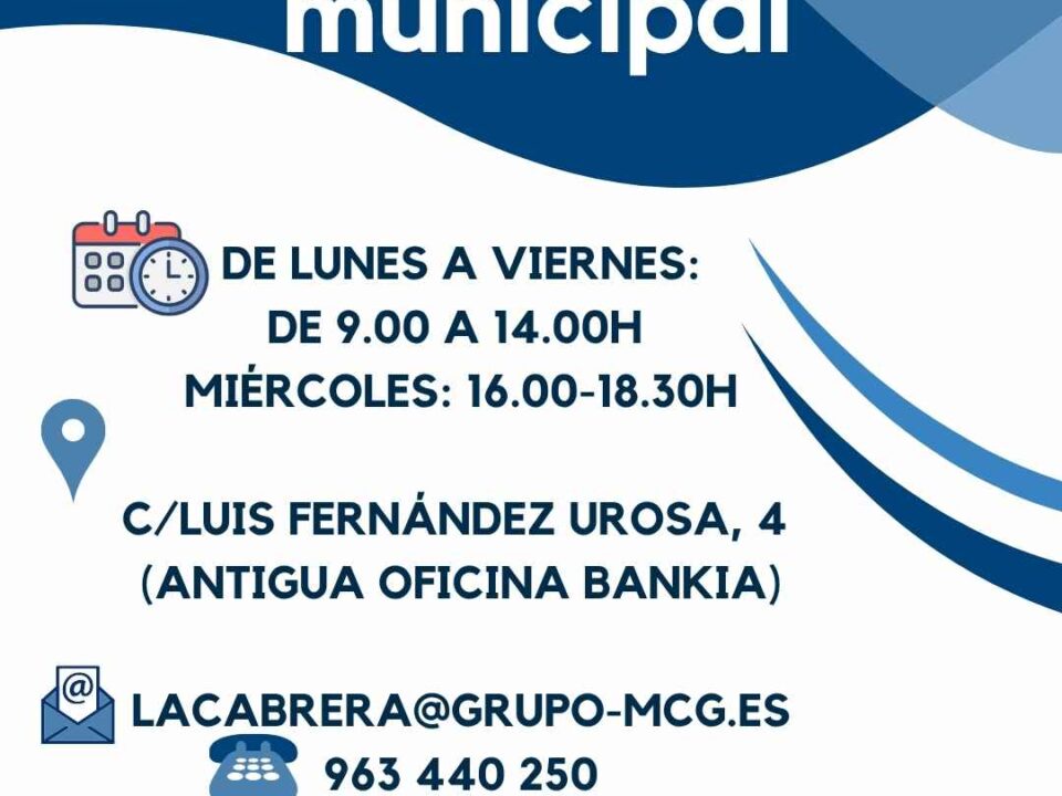 Cartel nueva oficina de recaudación actualizado el horario