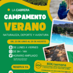 Cartel Campamento de Verano en La Cabrera