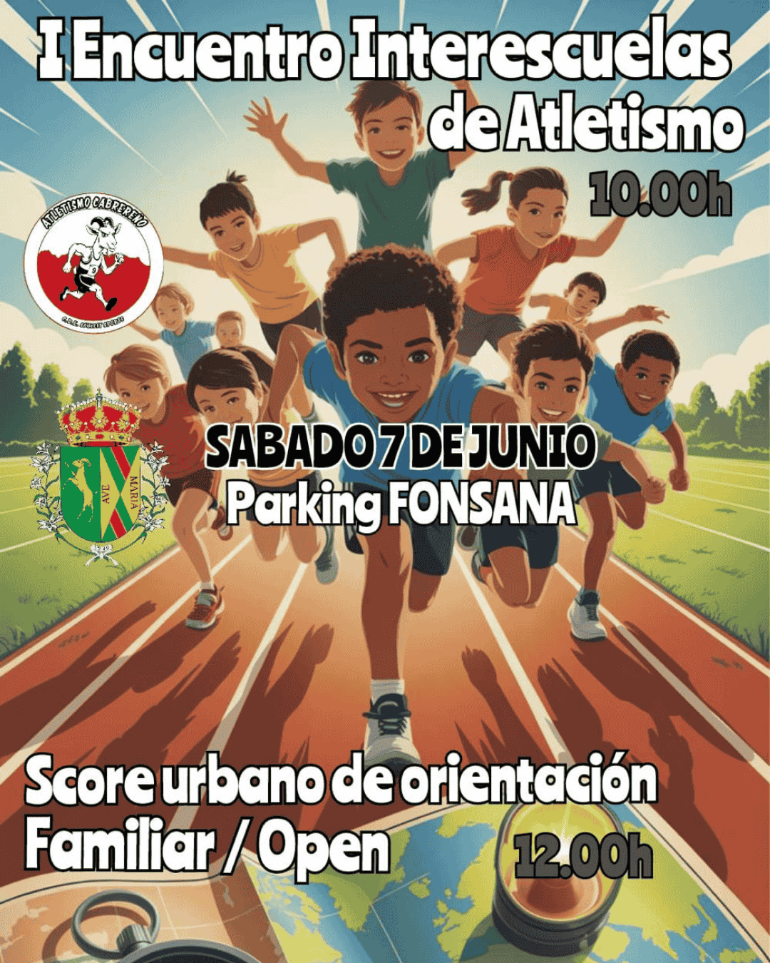 I Encuentro Interescuelas de Atletismo y Score Urbano de Orientación en La Cabrera